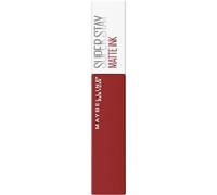 Maybelline New York Barra de labios líquida con acabado mate, 16h de fijación sin manchar Fórmula vegana, Super Stay Matte Ink Spiced Up, n.º 335 Hustler (rojo), 5 ml
