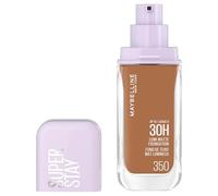 Maybelline New York - Base de cobertura media completa Super Stay Up to 30H Lumi-Matte, fórmula vegana*, con aminoácidos, niacinamida, vitamina E, tono 350