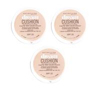 Maybelline New York Base de maquillaje dream cushion 10 ivoire, Juego de 3