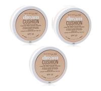 Maybelline New York Base de maquillaje dream cushion 30 sable, Juego de 3