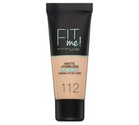 Maybelline New York Base de Maquillaje líquida Fit Me Matte & Poreless - 112 Soft Beige, Juego de 3 (3 x 30ml)
