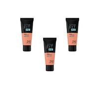 Maybelline New York Base de Maquillaje líquida Fit Me Matte & Poreless - 242 Light Honey, Juego de 3 (3 x 30ml)