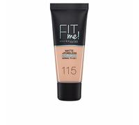 Maybelline New York, Base de Maquillaje que Calca a tu Tono Fit me! Mate y Afinaporos, Color: 115 Ivory