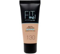 Maybelline New York, Base de Maquillaje que Calca a tu Tono Fit me! Mate y Afinaporos, Color: 130 Buff Beige
