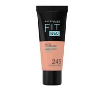 Maybelline New York, Base de Maquillaje que Calca a tu Tono Fit me! Mate y Afinaporos, Color: 245 Classic Beige