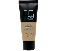Maybelline New York, Base de Maquillaje que Calca a tu Tono Fit me! Mate y Afinaporos, Color: 312 Golden