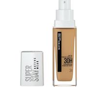 Maybelline New York, Base de maquillaje Superstay Active Wear 30H, Larga duración, Waterproof, Alta cobertura, Acabado mate, Tono 34 Soft Bronze, 30 ml