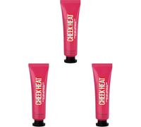 Maybelline New York - Blush Colorete En Crema Cheek Heat All In 1, 25 Fuchsia Spark, Vanilla, 10 Mililitro (Paquete de 3)