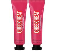 Maybelline New York - Blush Colorete En Crema Cheek Heat All In 1, 25 Fuchsia Spark, Vanilla, 10 Mililitro (Paquete de 2)