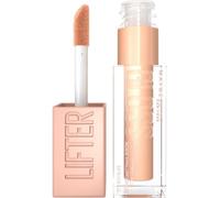 Maybelline New York, Brillo de labios Lifter Gloss, Hidratación Intensa y Labios Rellenos Sin Retoques, Fórmula con Ácido Hialurónico, en Tono 20 Sun