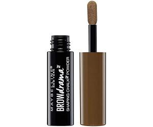 Maybelline New York Brow Drama Shaping Chalk Polvo para cejas 130 Deep Brown (el paquete puede variar)