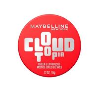Maybelline New York, Colorete Mousse Multiusos, Mejillas y Labios, Acabado Mate, Duración hasta 14h, Cloudtopia, Tono: 03 Divine Crimson