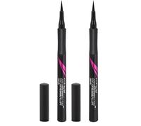 Maybelline New York Delineador de Ojos Líquido, Hyper Precise Allday Liner, Waterproof, Tono: 700 Satin Black (Paquete de 2)