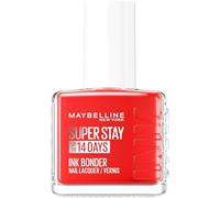 Maybelline New York - Esmalte de uñas multicolor de larga duración - Colores intensos y pigmentados - Refuerza las uñas dañadas - Superstay Ink Bonder - Tono: naranja sangre 493 - 12 ml