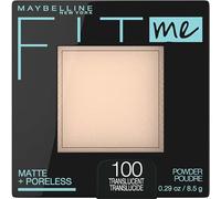 Maybelline New York Fit Me Matte Plus Poreless, polvos de cara translúcidos, 10 ml, 100