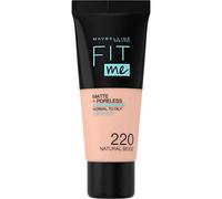 Maybelline New-York - Fond de Teint Fluide Fit Me Matte & Poreless - Peaux normales à grasses - teinte : 220 Beige Naturel - 30 ml