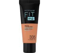 Maybelline New-York - Fond de Teint Fluide Fit Me Matte & Poreless - Peaux normales à grasses - teinte : 335 Brun Classique - 30 ml