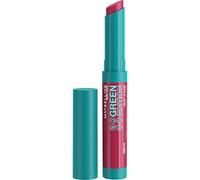 MAYBELLINE New York Green Edition, Bálsamo labial con color hidratante y cuidado al instante, Tono 01 Midnight