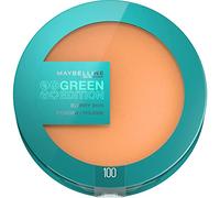 Maybelline New York Green Edition Polvos con cobertura alisadora, Piel + suave + unificada, Tono 100