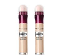 Maybelline New York Instant Anti-Age Corrector de Ojeras, 2x 01Light | Corrector Multiusos, Cobertura Modulable, Enriquecida con Bayas de Goji y Haloxyl, Acabado e Hidratado, Instant Anti-Age