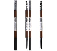 Maybelline New York, Lápiz cejas automático Express Brow Ultra Slim, Tono 03 Warm Brown (Paquete de 2)