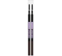 Maybelline New York, Lápiz n cejas automático Express Brow Ultra Slim, Tono 06 Black Brown (Paquete de 2)