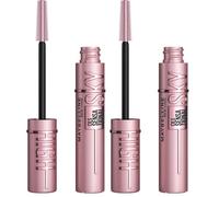 MAYBELLINE New York Lash Sensational Sky High Mascara, Volumising & Lengthening Mascara, Washable Flake-Free Formula Infused with Bamboo Extract & Fibres, 7 ml, Shade: 01, Black (Paquete de 2)