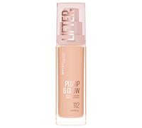 Maybelline New York Lifter Foundation - Maquillaje líquido para una tez radiante con hialurónico y niacinamida, rellena e hidrata, nº 112, 30 ml