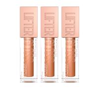 Maybelline New York Lifter Plumping Hydrating Lip Gloss - 019 Gold 5.4ml x3