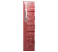 Maybelline New York Lip Color, sin manchas, larga duración hasta 16 horas, lápiz labial líquido, acabado brillante, tinta de vinilo SuperStay, 115 Peppy