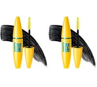 Maybelline New York, Máscara de Pestañas Volum' Express Waterproof, Colossal, Negro, 10,7 ml (Paquete de 2)