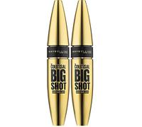 Maybelline New York Mascara für Volumen, Volum'Express The Colossal Big Shot, Daring Black, 9,5 ml (Paquete de 2)
