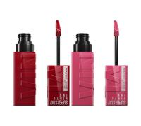 Maybelline New York Pack 2 Labiales Vinyl Ink, 10 Lippy y 20 Coy | Color vinilo fijo en dos tonos
