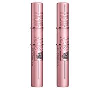 Maybelline New York, Pack duo de maquillaje: x2 Máscara de pestañas Lash Sensational Sky High, Tono Negro