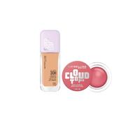 Maybelline New York - Pack Rostro Radiante - Base de Maquillaje Lumi Matte (30h) Tono 115 + Colorete Sunkisser Cloudtopia Tono 08 - Acabado Mate Luminoso