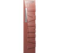 Maybelline New York Pintalabios líquido con 16 horas de duración y acabado brillante, con fórmula de larga duración y acabado vinílico Super Stay Vinyl Ink, nro. 120 Punchy, 4,2 ml