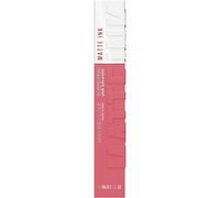 Maybelline New York Pintalabios Superstay Matte Ink, 180 Revolutionary | Acabado Mate, Larga Duración, Color Fucsia Intenso, Alta Pigmentación, Superstay
