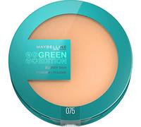 Maybelline New York - Polvo de tinte matificante - Enriquecido con mantequilla de mango batida - 97% de ingredientes de origen natural - Blurry Skin Green Edition - Tono: 075 - Capacidad: 9 g