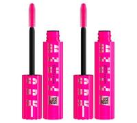 Maybelline New York Sensational Lashes Firework Máscara de pestañas Volumen y apertura del ojo Cepillo de cerdas en espiral 24H Hold Pro Vitamin B5 Gel Formula - 2 x 10ml
