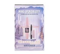 Maybelline New York Set Maquillaje Regalo Navidad Make Up in The City con Mascara de Pestañas Lash Sensational Intense Black + Lápiz de Ojos Tattoo Liner Color Negro + Neceser Soft Touch