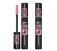 Maybelline New York Sky High Lash Sensational Máscara de Pestañas Voluminizadora y Alargadora Color Cosmic Black con Cepillo Flexible para Pestañas Largas Definidas y Llenas - 2 Cosméticos