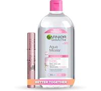 Maybelline New York Sky High Negro + Garnier Agua Micelar, 700ml | Limpieza Facial y Desmaquillado, Longitud de Pestañas, Fórmula Micelar Sin Aclarado, Sky High, Skin Active