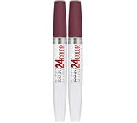 Maybelline New York Super Stay 24h Smile Brighter Lipstick 850 Frosted Malva 22 g (Paquete de 2)