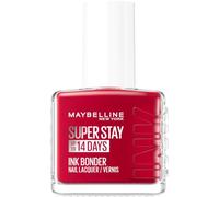 Maybelline New York Super Stay Ink Bonder Esmalte de uñas 006 Deep Red - Esmalte de uñas de larga duración para uñas fuertes y color intenso, 12,3 ml