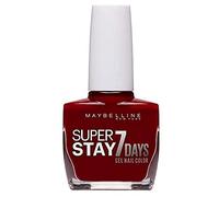 Maybelline New York - Superstay 7 Días, Esmalte de Uñas Efecto Gel, Tono 006 Deep Red