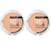 Maybelline New York Superstay Híbrido 24H Base de Maquillaje en Polvo, Súper Cobertura, Súper Ligera, Hasta 24H, Tono 30 (Paquete de 2)