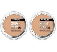 Maybelline New York Superstay Híbrido 24H Base de Maquillaje en Polvo, Súper Cobertura, Súper Ligera, Hasta 24H, Tono 48 (Paquete de 2)