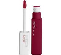 Maybelline New York, SuperStay Matte Ink, Pintalabios Mate de Larga Duración, Tono 115 - Founder, Burdeos