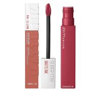 Maybelline New York SuperStay Matte Ink Lip Tint Color 65 Seductress + SuperStay Matte Ink Lip Tint Color 80 Ruler - 2 pintalabios con aplicador de punta