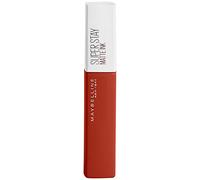 Maybelline New York, SuperStay Matte Ink, Pintalabios Mate de Larga Duración, Tono 117 - Ground Breaker, Rojo Ladrillo Oscuro